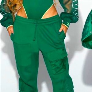 IVY PARK x Adidas DRIP 2 Green Cargo Pants - new